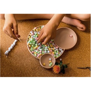 Koraliki do nawlekania EKO Dantoy 520 szt pastel