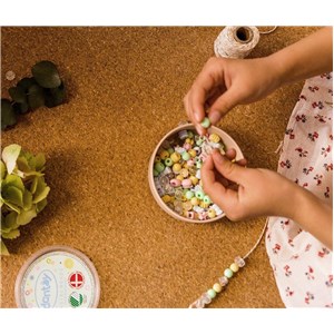 Koraliki do nawlekania EKO Dantoy 520 szt pastel