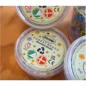 Koraliki do nawlekania EKO Dantoy 280 szt forest