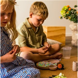 Koraliki do nawlekania EKO Dantoy 520 szt forest