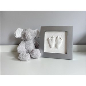 Ramka Deluxe z odciskiem 3D Happy Hands silver