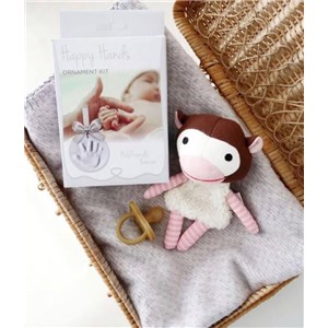 Gipsowa zawieszka odcisk ze wstążką Happy Hands