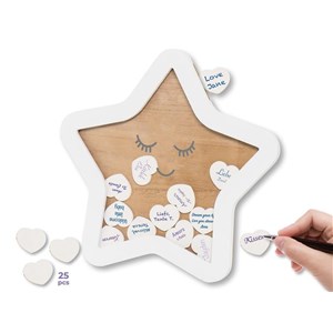 Drewniana księga gości i życzeń DOOKY Wishing Star