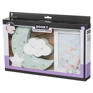 Ramka do zdjęć z lampką LED Moonlight DOOKY olive