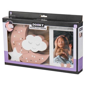 Ramka do zdjęć z lampką LED Moonlight DOOKY rose