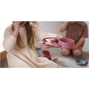 TINY BIObased Miska dla dzieci 2 szt Mocca/Olive