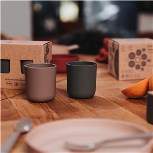 TINY BIObased Kubek niekapek 2 szt Mocca/ Olive