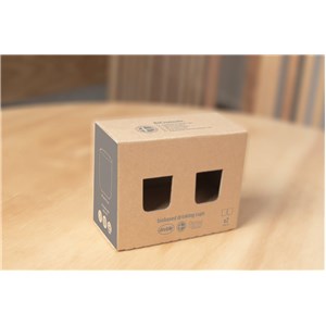 TINY BIObased Kubek dla dzieci 2 szt Nude/Ruby Red