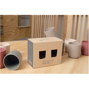 TINY BIObased Kubek dla dzieci 2 szt Mocca/ Olive