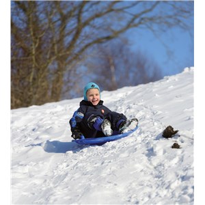 Ślizgacz zjazdowy talerz FunBob 63 cm red