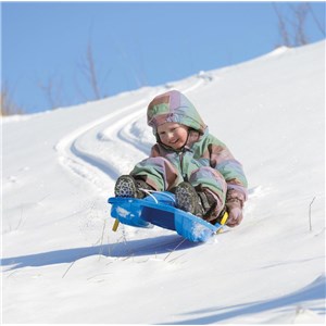 SANKI z hamulcami blue 79 cm classic