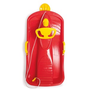 SANKI z kierownicą i hamulcami red 95cm classic