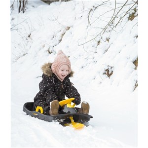 SANKI z kierownicą i hamulcami red 95cm classic