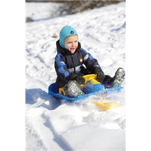 SANKI z kierownicą i hamulcami blue 95cm classic