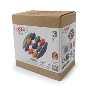 Grzechotka liczydło dla niemowlaka TOLO Bio 3m+