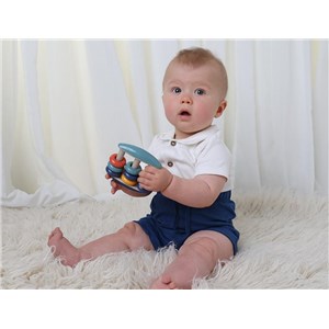 Grzechotka liczydło dla niemowlaka TOLO Bio 3m+