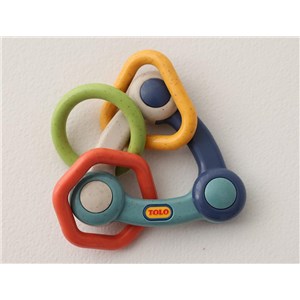 Grzechotka trójkątna dla niemowlaka TOLO Bio 3m+