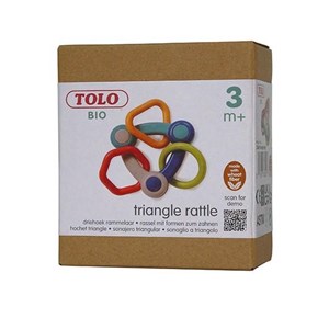 Grzechotka trójkątna dla niemowlaka TOLO Bio 3m+