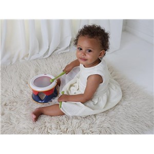 Bębenek 2w1 dla dzieci TOLO Bio 18m+