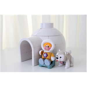 Igloo magnetyczny zestaw TOLO BIO First Friends 3+