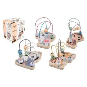 Drewniany labirynt przeplatanka małpka