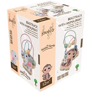 Drewniany labirynt przeplatanka panda