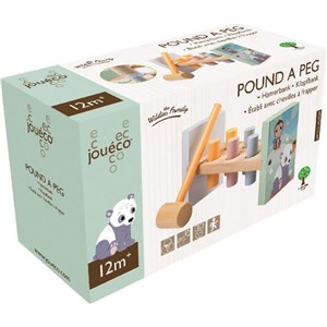 Drewniana przebijanka z młotkiem The Wildies Famil