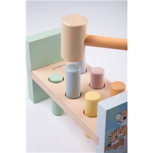 Drewniana przebijanka z młotkiem The Wildies Famil