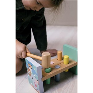 Drewniana przebijanka z młotkiem The Wildies Famil