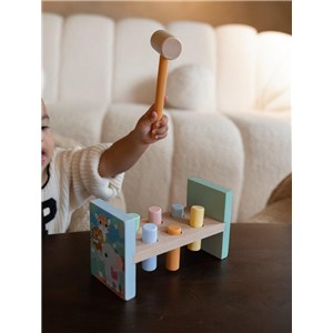 Drewniana przebijanka z młotkiem The Wildies Famil