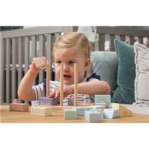 Drewniane klocki kamieniczka The Wildies Family