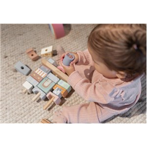 Drewniane klocki kamieniczka The Wildies Family