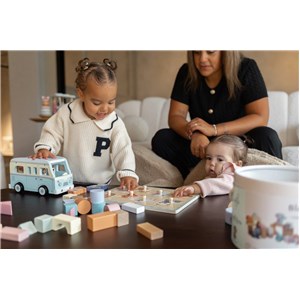 Drewniane klocki w wiaderku The Wildies Family