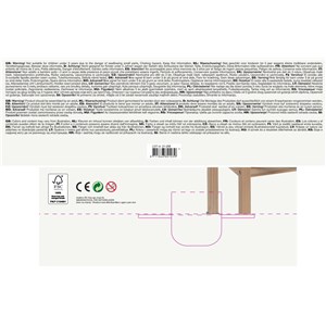 Drewniana kuchnia z akcesoriami