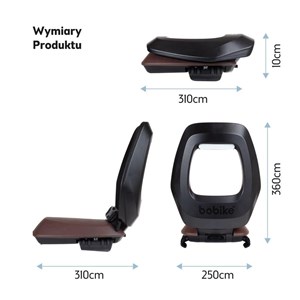 Fotelik row. Bobike Junior ONE black/dark brown