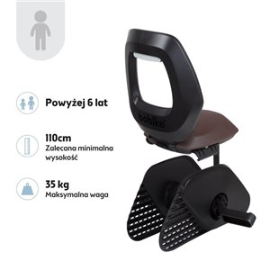 Fotelik row. Bobike Junior ONE black/dark brown