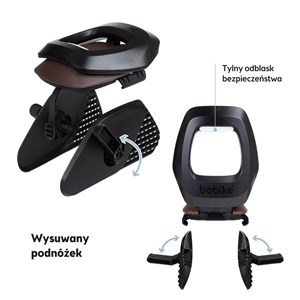 Fotelik row. Bobike Junior ONE black/dark brown