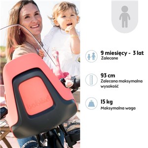 Fotelik row. Bobike ONE mini NEW Fierce Flamingo