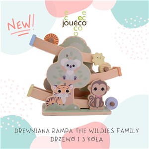 Drewniana rampa The Wildies Family drzewo i 3 koła