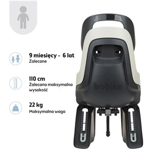 Fotelik row.Bobike GO bagażnik MIK HD Vanilla Cup