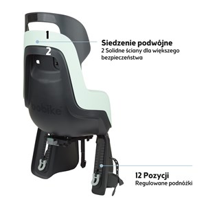 Fotelik row.Bobike GO bagażnik MIK HD Mint Marshm
