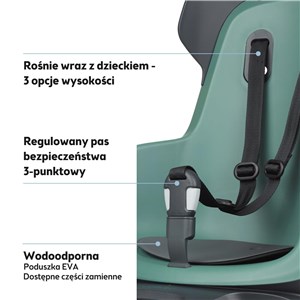 Fotelik row.Bobike GO bagażnik MIK HD Peppermint