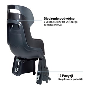 Fotelik row.Bobike GO bagażnik MIK HD Urban Black