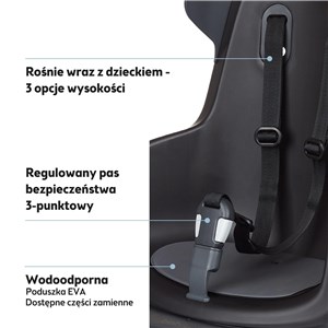 Fotelik row.Bobike GO bagażnik MIK HD Urban Black