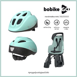Fotelik row. Bobike GO 1P do ramy Macaron Grey