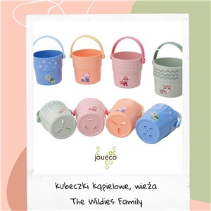 Kubeczki kąpielowe, wieża The Wildies Family 4 szt