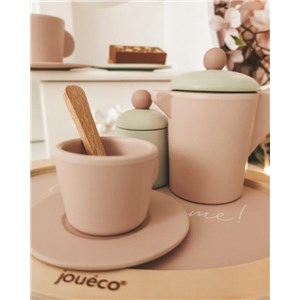 Drewniany zestaw do herbaty Tea set pink