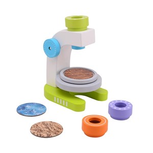 Drewniany mikroskop 3 soczewki dla dzieci