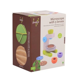 Drewniany mikroskop 3 soczewki dla dzieci