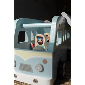 Drewniany camper bus w stylu retro JOUECO